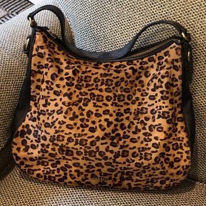 Fossil Cheetah Hobo Style Purse